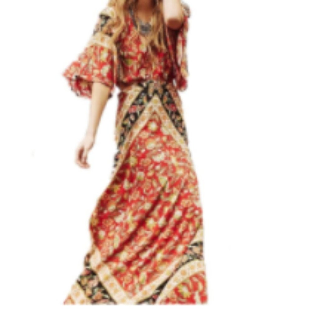 Boho Maxi Dress Size Small